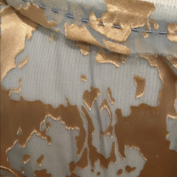 PROJECT ALABAMA SILVER & GOLD TOP BLOUSE SZ 2 - Picture 5 of 10